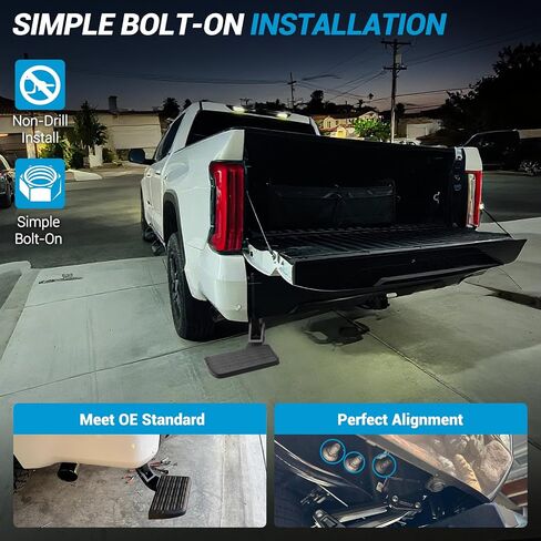 Rear Bed Step Bumper Bedstep Fit for 2024-2025 Toyota Tacoma Folding Truck Bed Side Step Retractable Bumper Tailgate Step Replace # PT392-35920 in Kuwait
