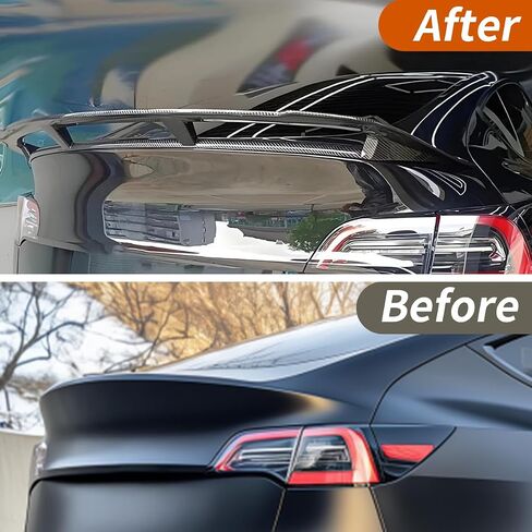 ZXMOTO Fits for Tesla Model Y 2020 2021 2022 2024 Rear Spoiler Wing, Model Y Accessories High Performance GT Style（Gloss Black） in Kuwait