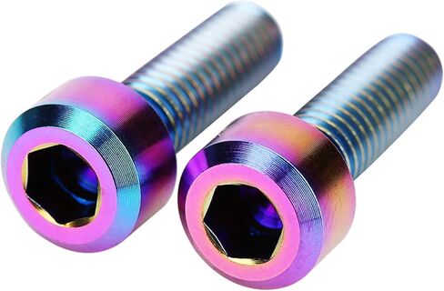 Titanium Stem Bolts, M5 16mm Stem Bolt Titanium Bolt Screws Bike Fixed Stem Bolts for Mountain Stem Parts Bike Screws 6Pcs Headset Titanium Screw in Saudi Arabia