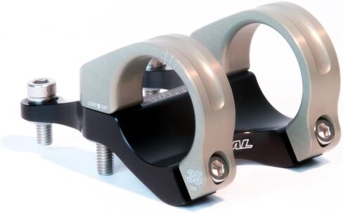 Renthal Integra 35 Bicycle Stem - Clamp: 35mm, L: 45mm, Steerer: 28.6mm, 0, Black/Gold - STM113-BKAG in Saudi Arabia