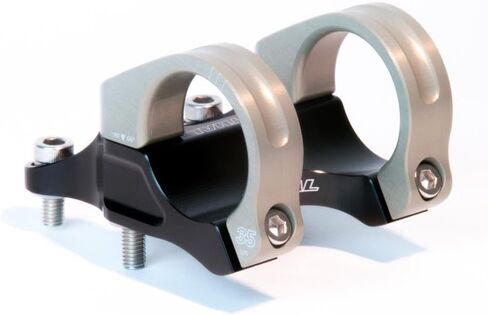 Renthal Integra 35 Bicycle Stem - Clamp: 35mm, L: 45mm, Steerer: 28.6mm, 0, Black/Gold - STM113-BKAG in Saudi Arabia