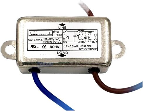 CW1B-3 6 10A مع خط مرشح طاقة الوضع المشترك مضاد للتداخل أحادي الطور تيار متردد 220 فولت (CW1B -10A -L 220 فولت) in Saudi Arabia