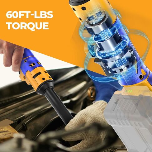 3/8 "مفتاح الربط اللاسلكي المتوافق مع بطاريات DeWalt 20V Max (بدون بطارية) مفتاح Ratchet الممتد مقاس 6 بوصات ، ومسجلة مسجلة 60 قدمًا ، وسائقًا كهربائيًا كهربائيًا مع سرعة متغيرة السرعة in Kuwait