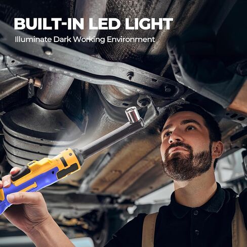 3/8 "مفتاح الربط اللاسلكي المتوافق مع بطاريات DeWalt 20V Max (بدون بطارية) مفتاح Ratchet الممتد مقاس 6 بوصات ، ومسجلة مسجلة 60 قدمًا ، وسائقًا كهربائيًا كهربائيًا مع سرعة متغيرة السرعة in Kuwait