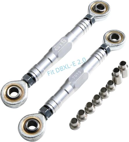 CNC الألومنيوم 7075-T6 الأمامية التوجيه توجيه قضيب Turnbuckle ROD ل 1/5 RC CAR LOSI DBXL-E 2.0 DBXL 2.0 ترقية (التوجيه الخلفي الأمامي التوجيه الأحمر) الأحمر) in Kuwait
