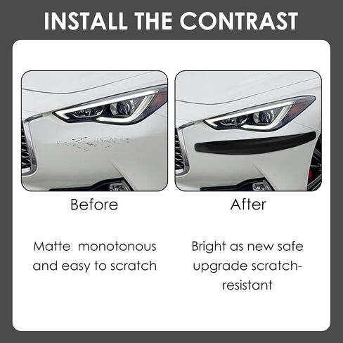 4 Pcs Car Corner Bumper Guard Strip, Anti-Scratch Protector Trim Strips, Universal for Cars SUV Pickup Truck (White) in Saudi Arabia