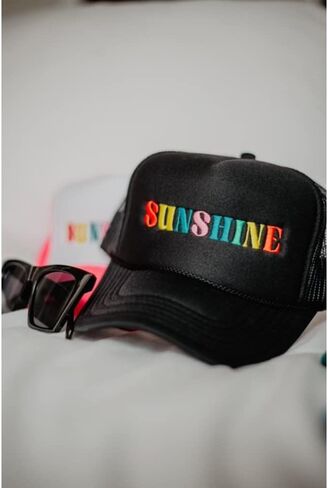 KATYDID Sunshine (Multicolored) Foam Trucker Hat (Hot Pink & White) in Kuwait