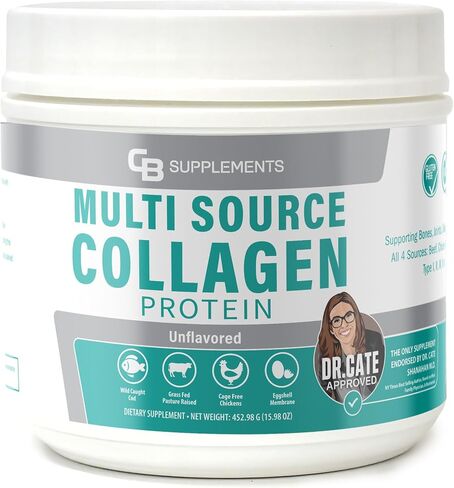 Vanilla Multi Collagen Protein Powder - Hydrolyzed Bovine Collagen Peptides, Albumen Protein, Hydrolyzed Marine Collagen Peptides, Natural Flavors in Saudi Arabia