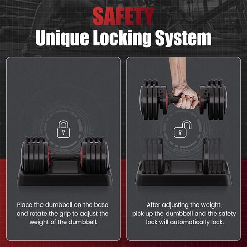 Adjustable Dumbbell 55LB Single Dumbbell 5 in 1 Free Dumbbell Weight Adjust with Anti-Slip Metal Handle, Ideal for Full-Body Home Gym Workouts in Saudi Arabia