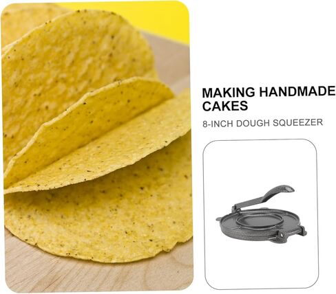 أداة ضغط العجين من الألومنيوم اللامع من Luxshiny، أداة ضغط العجين على شكل دائري لفطائر التاكو والفطائر والإمباناداس المقاومة للصدأ وأدوات المطبخ الأساسية in Kuwait