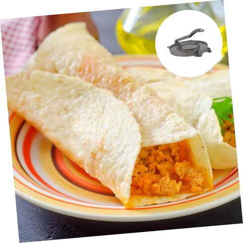 أداة ضغط العجين من الألومنيوم اللامع من Luxshiny، أداة ضغط العجين على شكل دائري لفطائر التاكو والفطائر والإمباناداس المقاومة للصدأ وأدوات المطبخ الأساسية in Kuwait