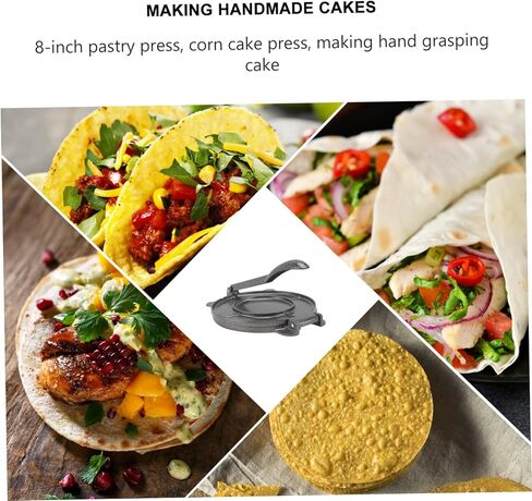 أداة ضغط العجين من الألومنيوم اللامع من Luxshiny، أداة ضغط العجين على شكل دائري لفطائر التاكو والفطائر والإمباناداس المقاومة للصدأ وأدوات المطبخ الأساسية in Kuwait