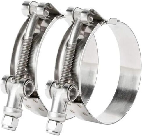 304 Stainless Steel Hose Clamps T Bolt Powerful Pipe Clip Water Pipes Sealing(26-28mm) in Saudi Arabia