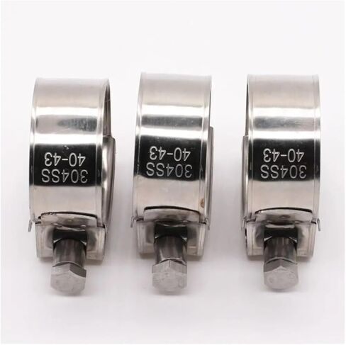 304 Stainless Steel Hose Clamps T Bolt Powerful Pipe Clip Water Pipes Sealing(26-28mm) in Saudi Arabia