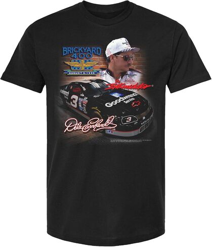 قميص رياضي ذو علم مربعات Dale Earnhardt #3 NASCAR Racin Hard Takin The Yard 8.5.1995 Brickyard 400 Win، رمادي in Saudi Arabia