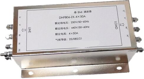 مرشح عاكس مؤازر 3 مراحل 4 أسلاك مضاد للتدخل DNF806 50A AC 380V Purifier in Saudi Arabia