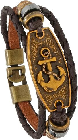 Yggdrasil ، Tree of Life Leather Bracelet للرجال والنساء - جلد حقيقي ، لا مغناطيسي in Kuwait