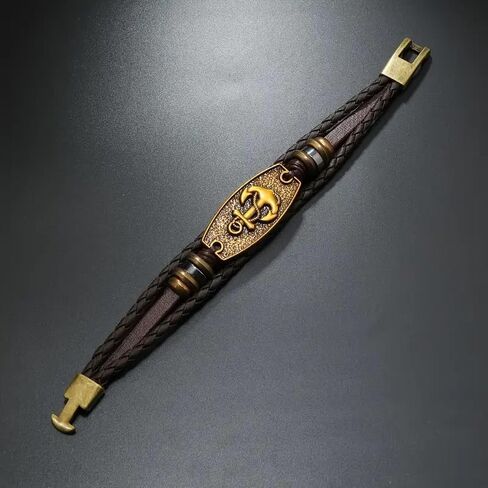 Yggdrasil ، Tree of Life Leather Bracelet للرجال والنساء - جلد حقيقي ، لا مغناطيسي in Kuwait