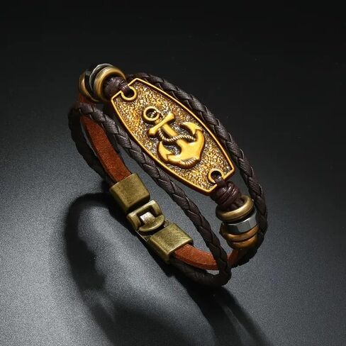 Yggdrasil ، Tree of Life Leather Bracelet للرجال والنساء - جلد حقيقي ، لا مغناطيسي in Kuwait