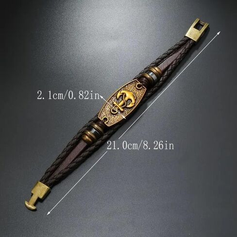 Yggdrasil ، Tree of Life Leather Bracelet للرجال والنساء - جلد حقيقي ، لا مغناطيسي in Kuwait
