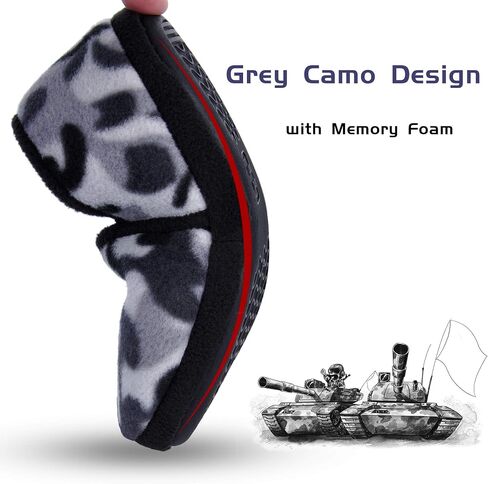 Bigwow Toddler Boys Girls Camo Slippers Little Kid Slip On House Slipper with Memory Foam Non Slip Cozy Warm Indoor Outdoor Shoes in Saudi Arabia