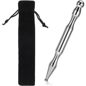 Acupuncture Pen and Stainless Steel Gua Sha Set, Manual Reflexology Metal Acupressure Pen Facial Eye Massager Lymphatic Drainage Tools for Face Neck Muscle in Kuwait