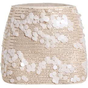 Floerns Women's Sequin Low Waist Mini Skorts Music Festival Night Out Skirt Shorts in Saudi Arabia