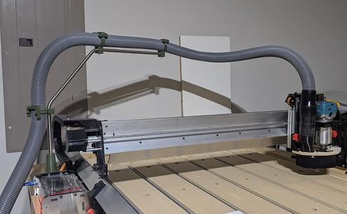 خرطوم مجموعة الغبار 1-1/2 في × 10 قدم واضحة الشاقة المرنة PVC المقوى اللولب الكثيفة خرطوم أنبوب مموجة لمجمع تجمع الغبار التي تربط رقاقة الخشب (1.5 بوصة 38 ملم خرطوم) in Kuwait
