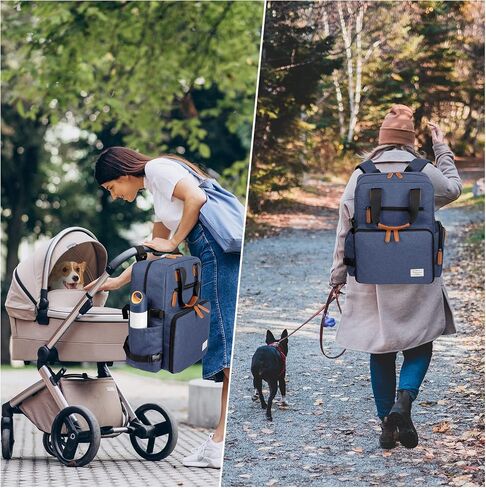 Modoker Dog Travel Bag, Airline Approved Backpack for Pet Accessories Organizer, Tote Weekend Bag with 2 Dog Food Storage Containers, 2 Collapsible Dog Bowls, 1 Pet Mat, Black in Kuwait