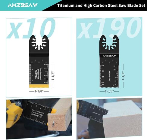 100 PCS Oscillating Tool Blades, 6 Types Saw Blades for Soft Metal Nails and Wood Plastic, Professional Multi Tool Blades Kits Fit Bosch Dewalt Ryobi Milwaukee in Saudi Arabia