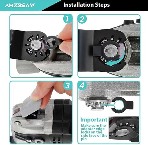 100 PCS Oscillating Tool Blades, 6 Types Saw Blades for Soft Metal Nails and Wood Plastic, Professional Multi Tool Blades Kits Fit Bosch Dewalt Ryobi Milwaukee in Saudi Arabia