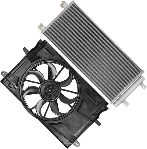 SCITOO Engine Radiator Cooling Fan Assembly Compatible with 2006-2008 for Toyota for RAV4 2.4L 2009-2012 for Toyota for RAV4 2.5L ;Replace 620-512 621320 in Saudi Arabia