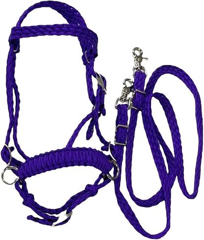 Purple pony bitless bridle pony tack side pull hackamore in Saudi Arabia