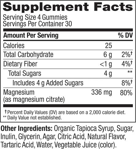 OLLY Relaxing Magnesium Gummies, Supports Muscle Relaxation*, Magnesium Citrate, Raspberry Lavender Flavor, 15 Day Supply - 60 Count in Saudi Arabia