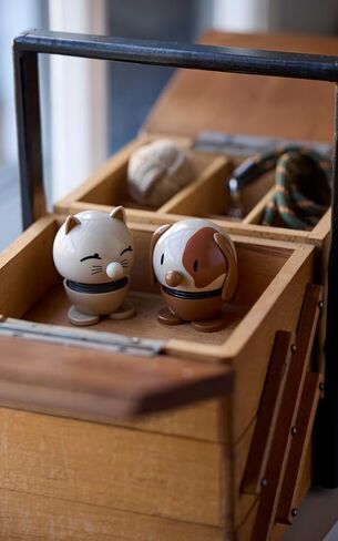 Hoptimist Cat Danish Danish Decor Decor Ornament infus relegance and whimsy ، مضيفًا لمسة من المرحة - Cat Latte Small ، 2.99 × 3.98 × 2.6 بوصة in Kuwait