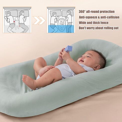 Baby Lounger Pillow for Newborn Babies 6 Months, Soft Breathable Infant Lounger Pillow Newborn Nest for Baby (Pink) in Saudi Arabia