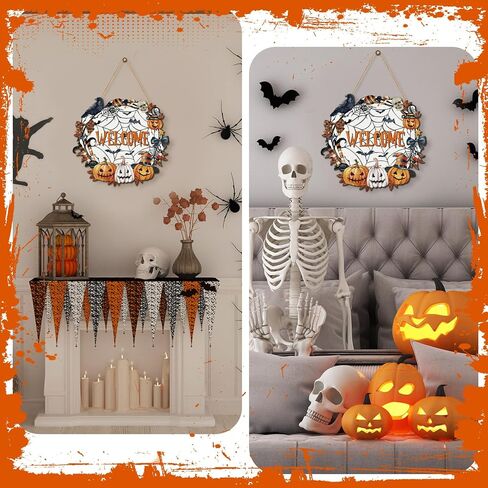 Huwena Thanksgiving Signs Door Decorations Turkey Hanging Sign Give Thanks Sign Wood Vintage Fall Door Sign Rustic Wall Plaque Wreath Hanging Decoration for Outdoor Outside Porch in Kuwait