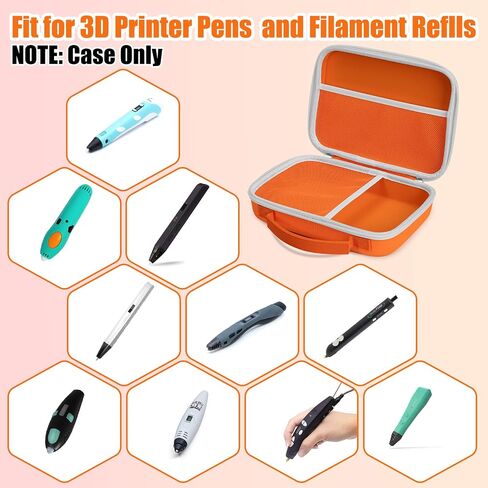 حافظة صلبة من Yewltvep متوافقة مع قلم SCRIB3D P1 Advanced/3D Doodler 3D/قلم MYNT3D Super 3D/قلم MYNT3D للطباعة الاحترافية ثلاثية الأبعاد/قلم طباعة SCRIB3D المتقدم ثلاثي الأبعاد/قلم Doodler Flow ثلاثي الأبعاد/حافظة MYNT3D Pro in Kuwait
