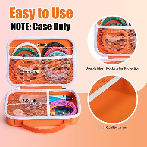 حافظة صلبة من Yewltvep متوافقة مع قلم SCRIB3D P1 Advanced/3D Doodler 3D/قلم MYNT3D Super 3D/قلم MYNT3D للطباعة الاحترافية ثلاثية الأبعاد/قلم طباعة SCRIB3D المتقدم ثلاثي الأبعاد/قلم Doodler Flow ثلاثي الأبعاد/حافظة MYNT3D Pro in Kuwait