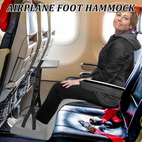 Length Adjustable Airplane Foot Hammock Travel Foot Rest for Airplane Flights Foot Sling for Airplane Travel in Kuwait