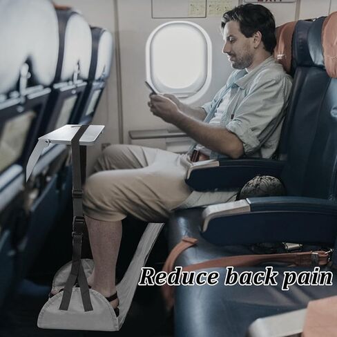 Length Adjustable Airplane Foot Hammock Travel Foot Rest for Airplane Flights Foot Sling for Airplane Travel in Kuwait