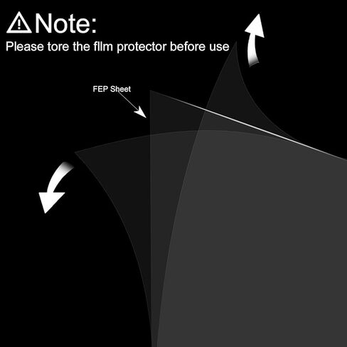 6 قطعة فيلم إطلاق FEP لطابعة Anycubic Photon Mono M7/M7 Pro/M5/M5s/M5s Pro/ELEGOO Saturn 4 Ultra/Saturn 4/Saturn 3 Ultra/Saturn 3/Saturn 2/Saturn 8K/Sonic Mighty 4K/E10 ثلاثية الأبعاد 290 × 210 مم in Kuwait