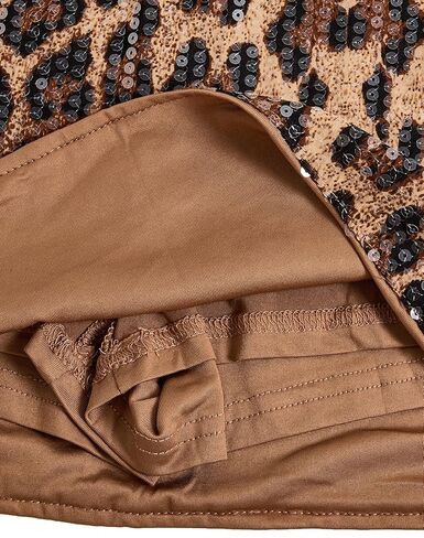 Floerns للسيدات الترتر منخفض الخصر Mini Mini Music Festival Night Out Skirt Shorts in Kuwait