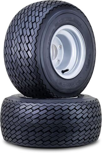 ROADGUIDER Golf Cart Tire Wheel Assembly 18X8.5-8 4-Ply with 5 Lugs on 4.5" PCD Silver Rim Set 4 in Kuwait