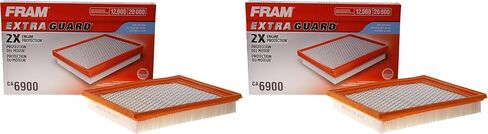 FRAM Extra Guard CA6900 Replacement Engine Air Filter for Select Infiniti and Nissan Models, Provides Up to 12 Months or 12,000 Miles Filter Protection, White in Saudi Arabia