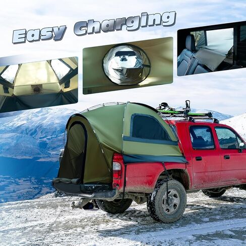 Truck Bed Tent, Waterproof PU3000mm Pickup Truck Tent for Camping 5.5-6 Ft Bed, 2-3 Person Sleeping Truck Tent, Portable for Car Camping in Kuwait