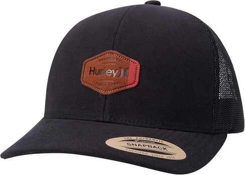 Hurley Men's Caps - Fairway Trucker Mesh Panel Baseball Cap Trucker Hat - Snap Back Hats for Men, Size One Size, Wheat in Saudi Arabia