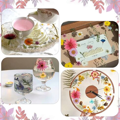 Eshow 40pcs راتنجات الزهور المجففة ، الزهور الجافة لإكسسوارات الراتنج مع ملاقط ، زهرة مجففة لحرف الفن السكر "DIY" ، قوالب مجوهرات الراتنجات الإيبوكسي ، شمعة ، ديكور الأظافر in Kuwait