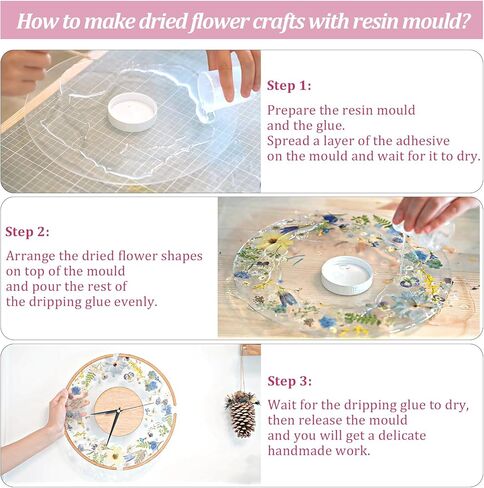 Eshow 40pcs راتنجات الزهور المجففة ، الزهور الجافة لإكسسوارات الراتنج مع ملاقط ، زهرة مجففة لحرف الفن السكر "DIY" ، قوالب مجوهرات الراتنجات الإيبوكسي ، شمعة ، ديكور الأظافر in Kuwait