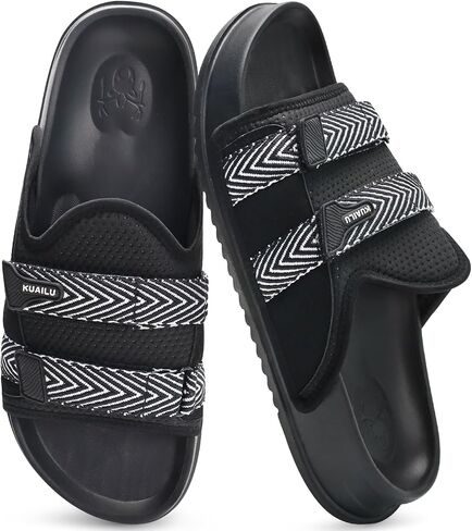Kuailu Mens Songuls Mens Mens Mostral Arch Support Fabric Sandal Slippers Shoes Man Man Summer Cushion Slides in ourdoor Outdoor - in Saudi Arabia